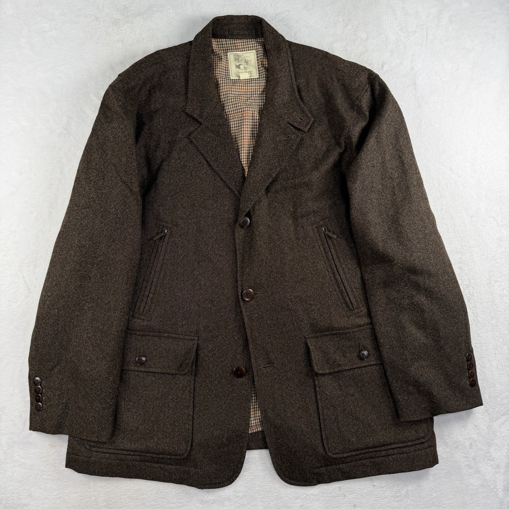 Brooks Brothers x Loro Piana Rain System Parka Flannel Wool Jacket Mens Large
